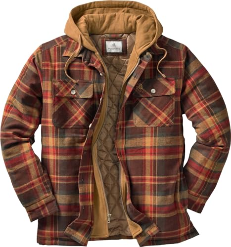 Legendary Whitetails Herren Maplewood Kapuzenjacke Hemdjacke, Maple Plaid, Large von Legendary Whitetails