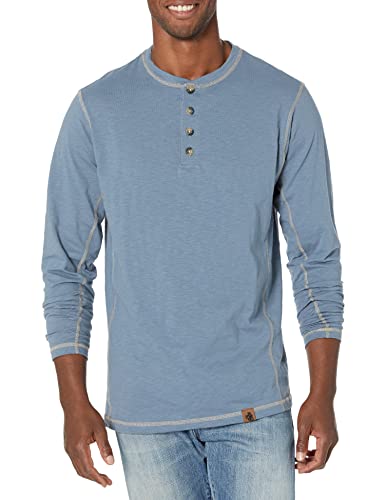 Legendary Whitetails Herren Maverick Slub Henley Shirt, Blau (Blue Mirage), 3X-Large Big von Legendary Whitetails