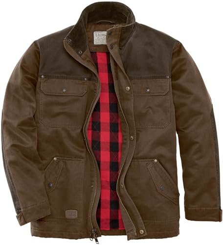 Legendary Whitetails Herren Chore Coat Tough As Buck-Kollektion, mit Flanell Gefütterte Scheunen-und Feld-Arbeitsjacke Jacke, Rawhide, L von Legendary Whitetails