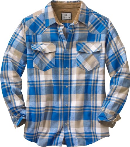 Legendary Whitetails Herren Shotgun Western Flanellhemd Button-Down-Shirt, Liberty Range Plaid, 4X-Large Hoch von Legendary Whitetails