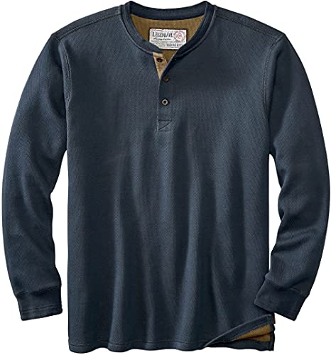 Legendary Whitetails Herren Tough as Buck Doppelschichtiges Thermo Henley Shirt, Marineblau, X-Large Tall von Legendary Whitetails