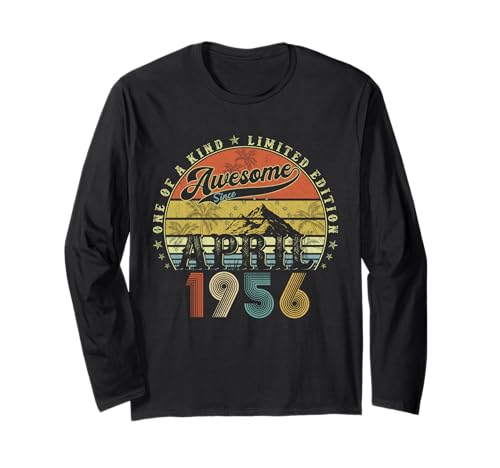 69 Jahre alte Geburtstagsgeschenke für Männer April 1956 69. Geburtstag Langarmshirt 69 Jahre alte Geburtstagsgeschenke für Männer April 1956 69. Geburtstag Langarmshirt von Legendary birthday April Apparel Gifts For Man