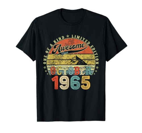59 Jahre alte Geburtstagsgeschenke für Männer Oktober 1965 59. Geburtstag T-Shirt 59 Jahre alte Geburtstagsgeschenke für Männer Oktober 1965 59. Geburtstag T-Shirt von Legendary birthday October Apparel Gifts For Man