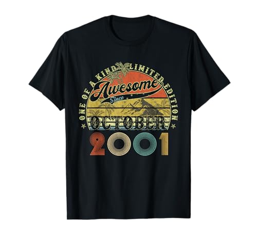 24 Jahre alte Geburtstagsgeschenke für Männer Oktober 2001 24. Geburtstag T-Shirt 24 Jahre alte Geburtstagsgeschenke für Männer Oktober 2001 24. Geburtstag T-Shirt von Legendary birthday October Tee Gifts For Man