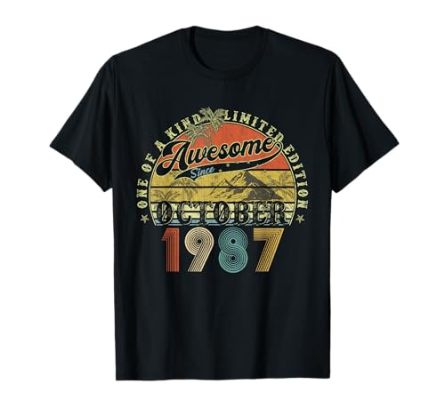 38 Jahre alte Geburtstagsgeschenke für Männer Oktober 1987 38. Geburtstag T-Shirt 38 Jahre alte Geburtstagsgeschenke für Männer Oktober 1987 38. Geburtstag T-Shirt von Legendary birthday October Tee Gifts For Man