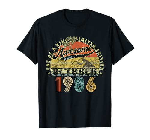 39 Jahre alte Geburtstagsgeschenke für Männer Oktober 1986 39. Geburtstag T-Shirt 39 Jahre alte Geburtstagsgeschenke für Männer Oktober 1986 39. Geburtstag T-Shirt von Legendary birthday October Tee Gifts For Man