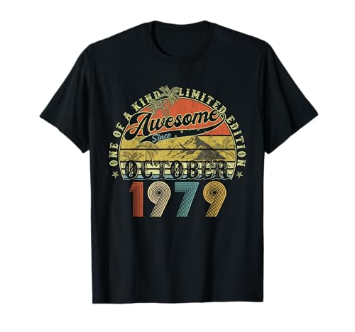 46 Jahre alte Geburtstagsgeschenke für Männer Oktober 1979 46. Geburtstag T-Shirt 46 Jahre alte Geburtstagsgeschenke für Männer Oktober 1979 46. Geburtstag T-Shirt von Legendary birthday October Tee Gifts For Man