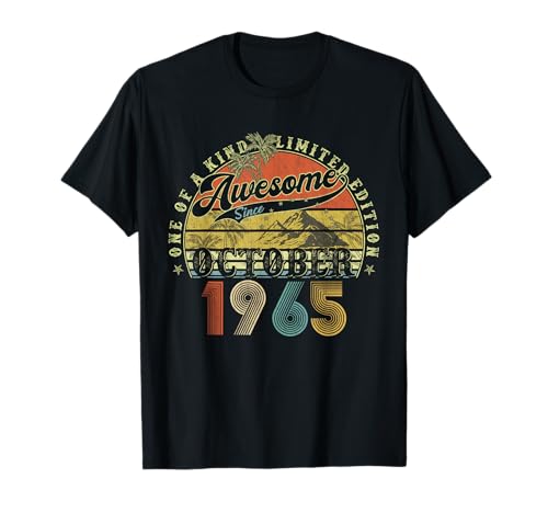 60 Jahre alte Geburtstagsgeschenke für Männer Oktober 1965 60. Geburtstag T-Shirt 60 Jahre alte Geburtstagsgeschenke für Männer Oktober 1965 60. Geburtstag T-Shirt von Legendary birthday October Tee Gifts For Man