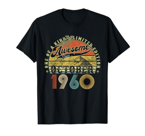 65 Jahre alte Geburtstagsgeschenke für Männer Oktober 1960 65. Geburtstag T-Shirt 65 Jahre alte Geburtstagsgeschenke für Männer Oktober 1960 65. Geburtstag T-Shirt von Legendary birthday October Tee Gifts For Man