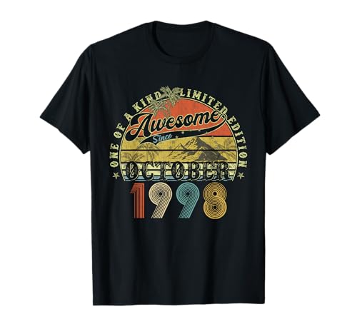 Geburtstagsgeschenke für Männer Oktober 1998 27. Geburtstag T-Shirt Geburtstagsgeschenke für Männer Oktober 1998 27. Geburtstag T-Shirt von Legendary birthday October Tee Gifts For Man