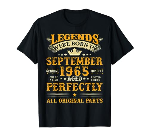 Legends Were Born In September 1965 Birthday Vintage Men T-Shirt Legends Were Born In September 1965 Birthday Vintage Men T-Shirt von Legends Were Born In September 1965 Retro Idea Tee