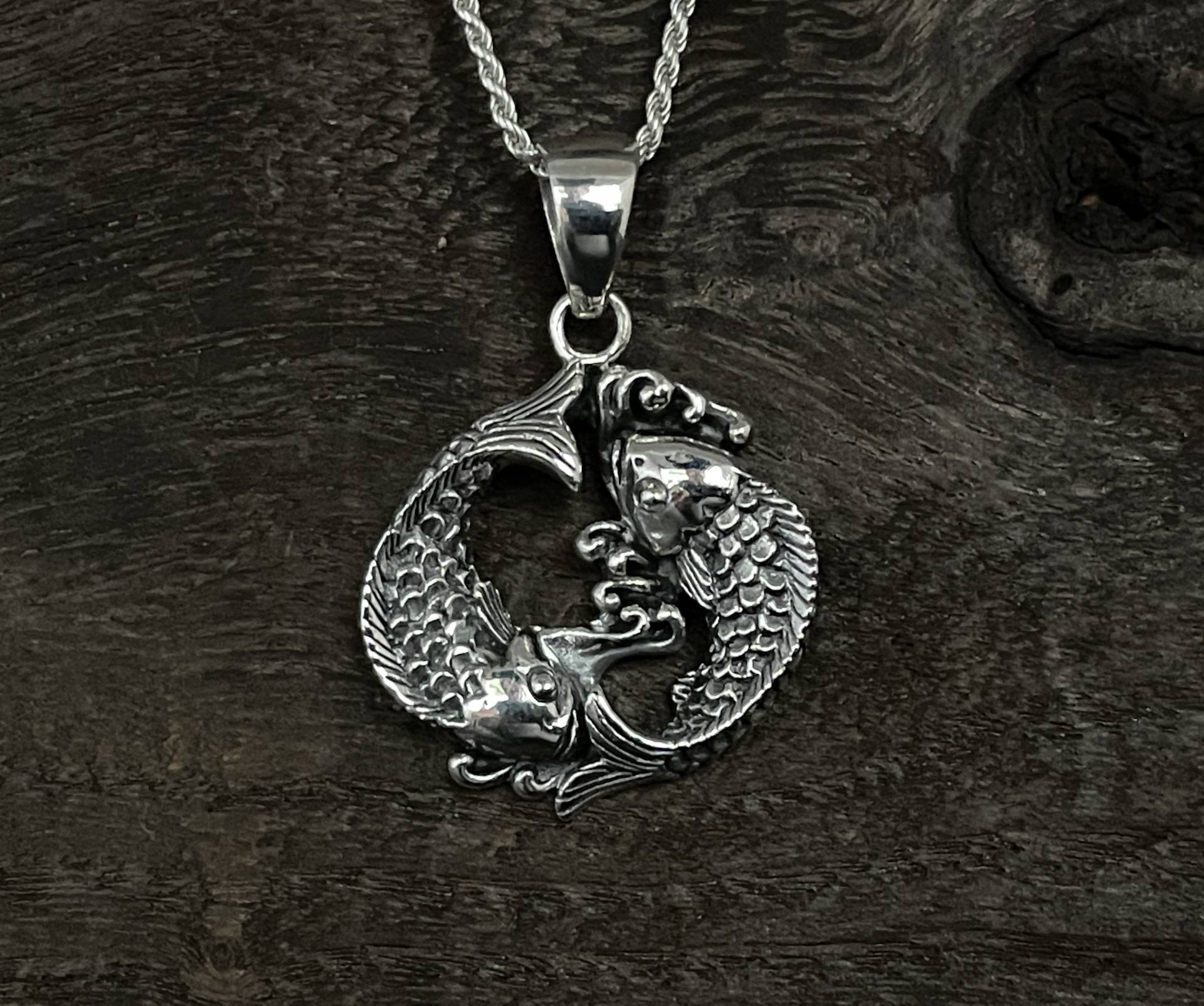 Yin Yang Fisch Anhänger 925 Sterling Silber Yin Yang Fisch Anhänger 925 Sterling Silber von LegendsSilver