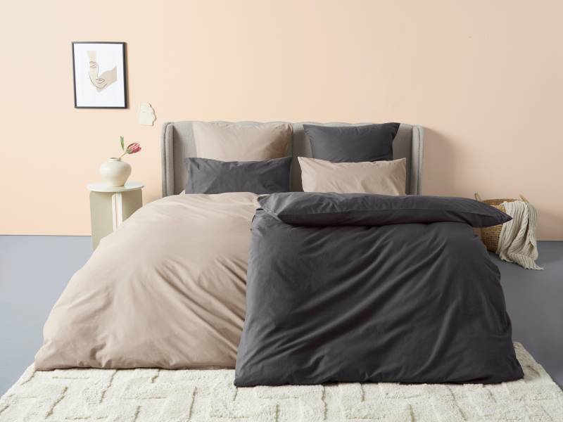 LeGer Home by Lena Gercke Bettwäsche "Anisa in Gr. 135x200, 155x220 cm oder 200x200" 2 Stk. tlg. Bettwäsche aus Baumwolle, unifarbene Bettwäsche mit Reißverschluss von Leger Home By Lena Gercke