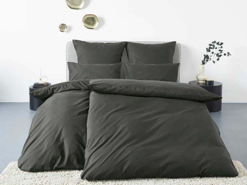 LeGer Home by Lena Gercke Bettwäsche "Anisa in Gr. 135x200, 155x220 cm oder 200x200" 3 Stk. tlg. Bettwäsche aus Baumwolle, unifarbene Bettwäsche mit Reißverschluss von Leger Home By Lena Gercke