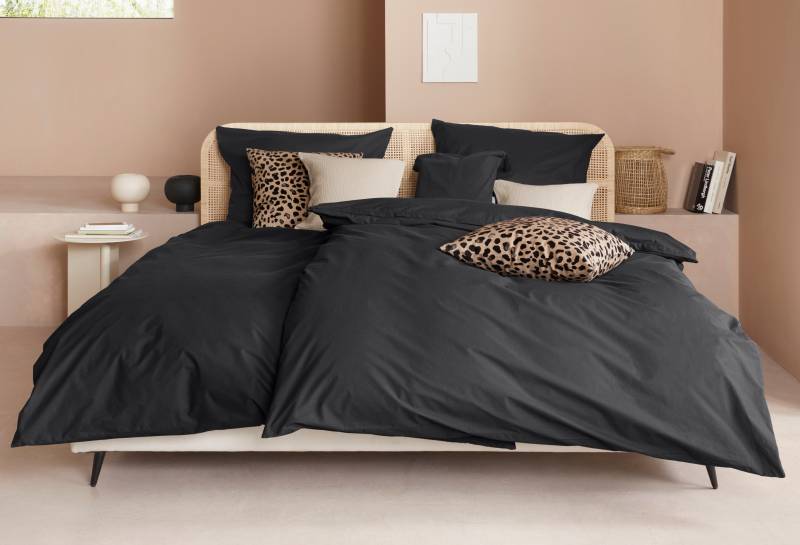 LeGer Home by Lena Gercke Bettwäsche "Anisa in Gr. 135x200, 155x220 cm oder 200x200" 3 Stk. tlg. Bettwäsche aus Baumwolle, unifarbene Bettwäsche mit Reißverschluss von Leger Home By Lena Gercke