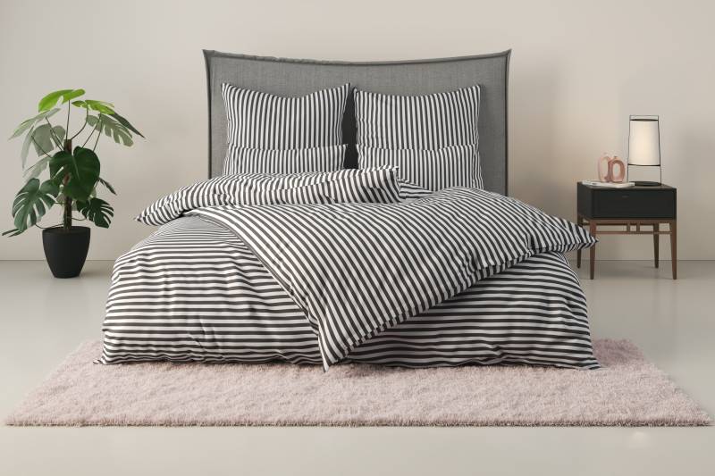 LeGer Home by Lena Gercke Bettwäsche "Linnea" 2 tlg. aus 100% Baumwolle, Streifendesign von Leger Home By Lena Gercke