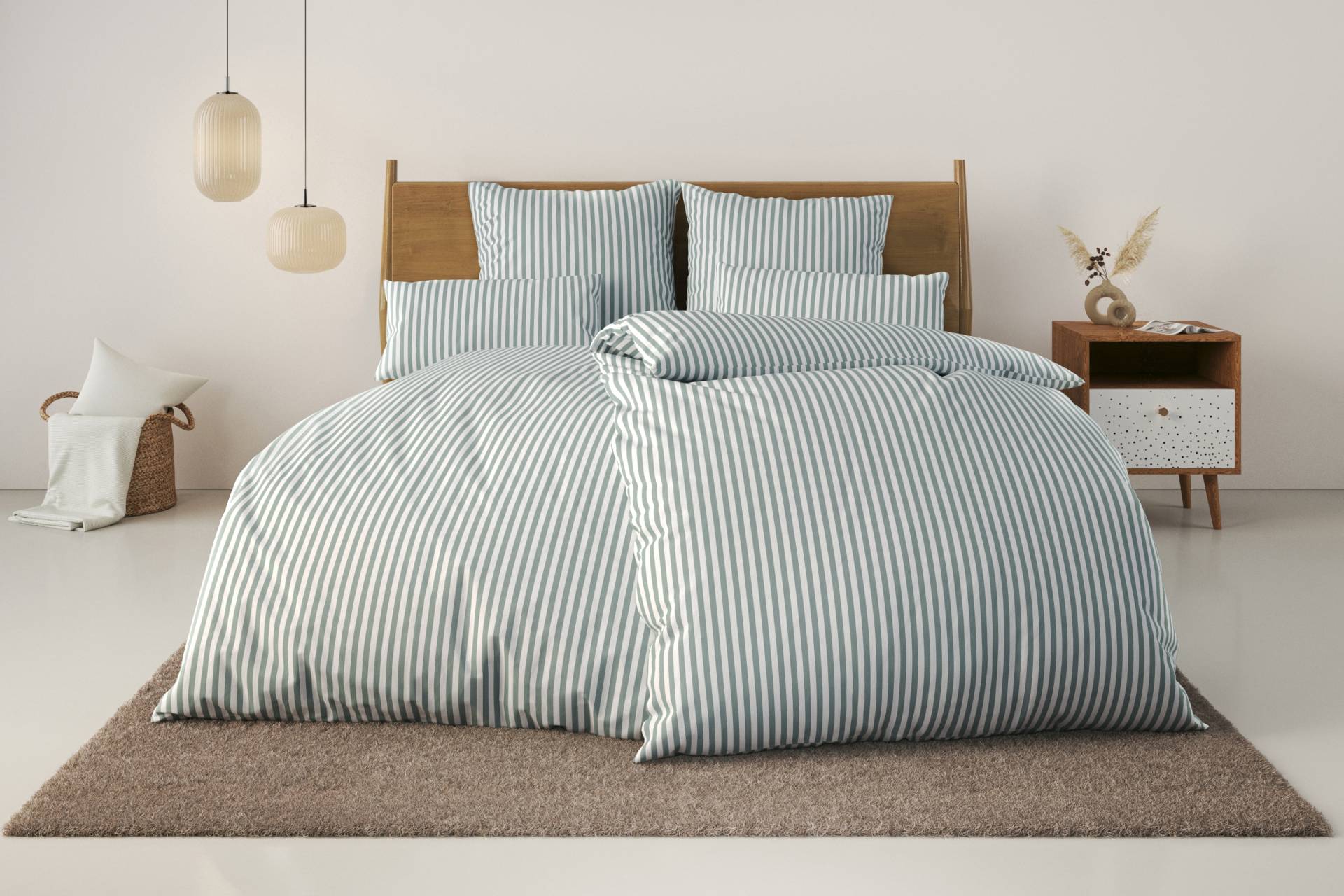 LeGer Home by Lena Gercke Bettwäsche "Linnea", aus 100% Baumwolle, Streifendesign LeGer Home by Lena Gercke Bettwäsche "Linnea", aus 100% Baumwolle, Streifendesign von Leger Home By Lena Gercke