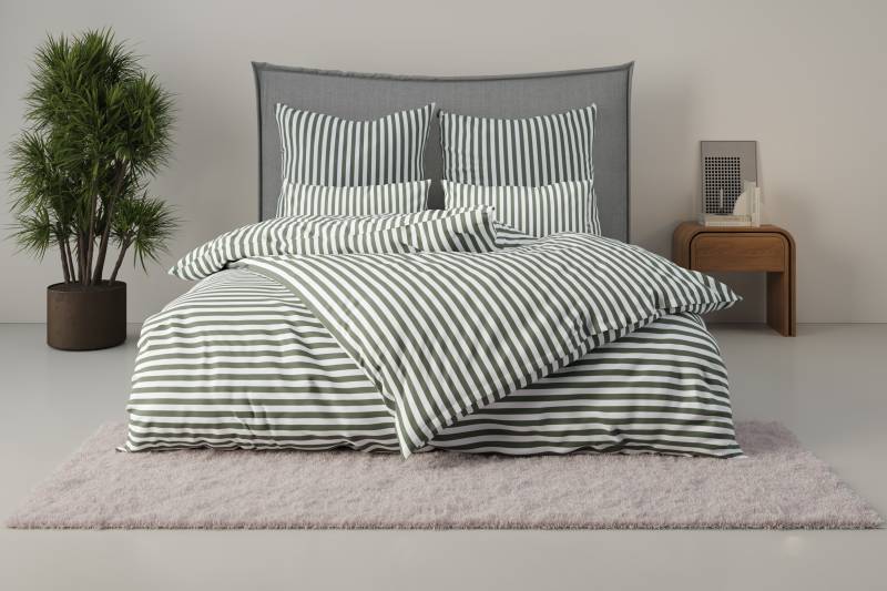 LeGer Home by Lena Gercke Bettwäsche "Linnea" 2 Stk. tlg. aus 100% Baumwolle, Streifendesign von Leger Home By Lena Gercke