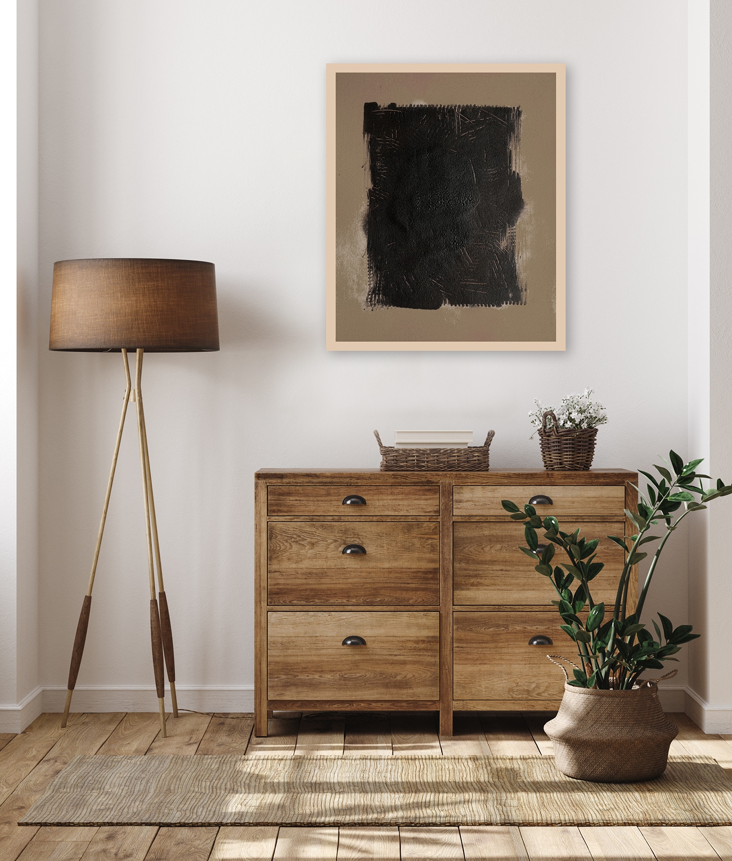 LeGer Home by Lena Gercke Bild mit Rahmen "Emilia" Abstrakt  Abstrakte  Art  Kunst  Modern 1 Stk. tlg. Premium Poster mit Naturholzrahmen, Handarbeit aus Deutschland von Leger Home By Lena Gercke