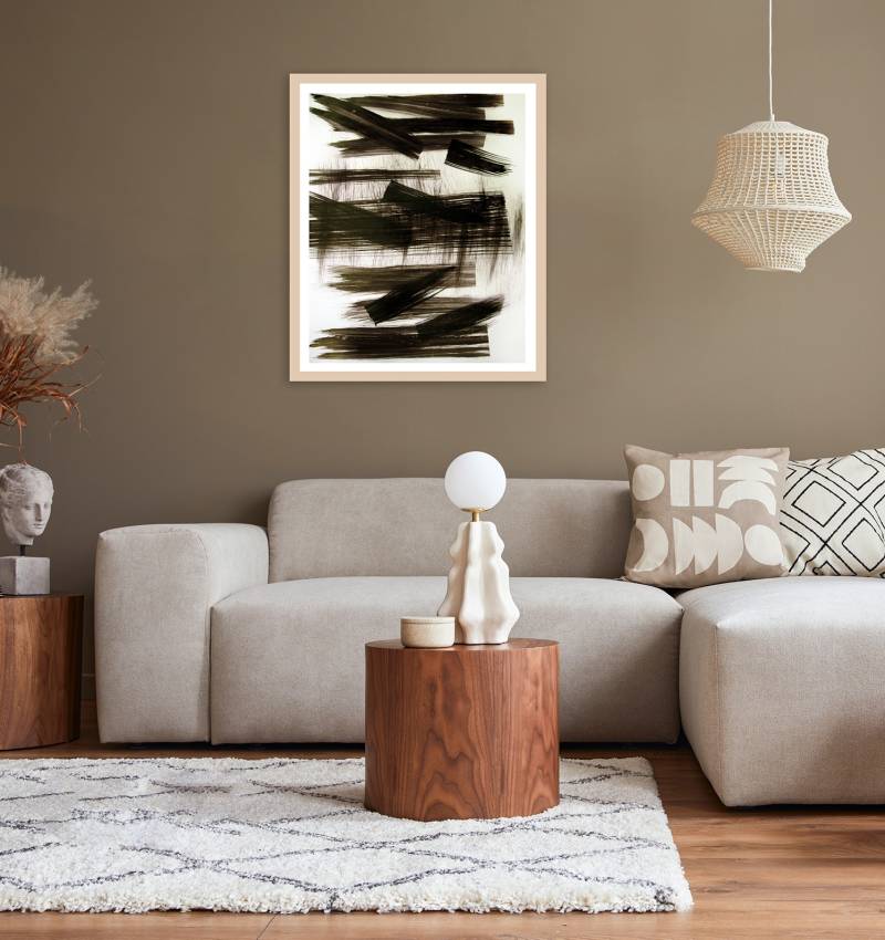 LeGer Home by Lena Gercke Bild mit Rahmen "Mila" Abstrakt  Abstrakte  Art  Kunst 1 Stk. tlg. Premium Poster mit Naturholzrahmen, Handarbeit aus Deutschland von Leger Home By Lena Gercke