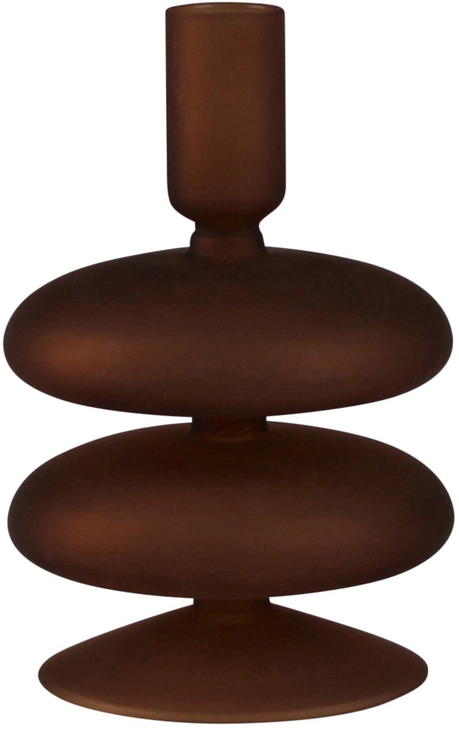 LeGer Home by Lena Gercke Kerzenständer "aus Glas" ØxH: 10x16 cm, dunkelbraun von Leger Home By Lena Gercke
