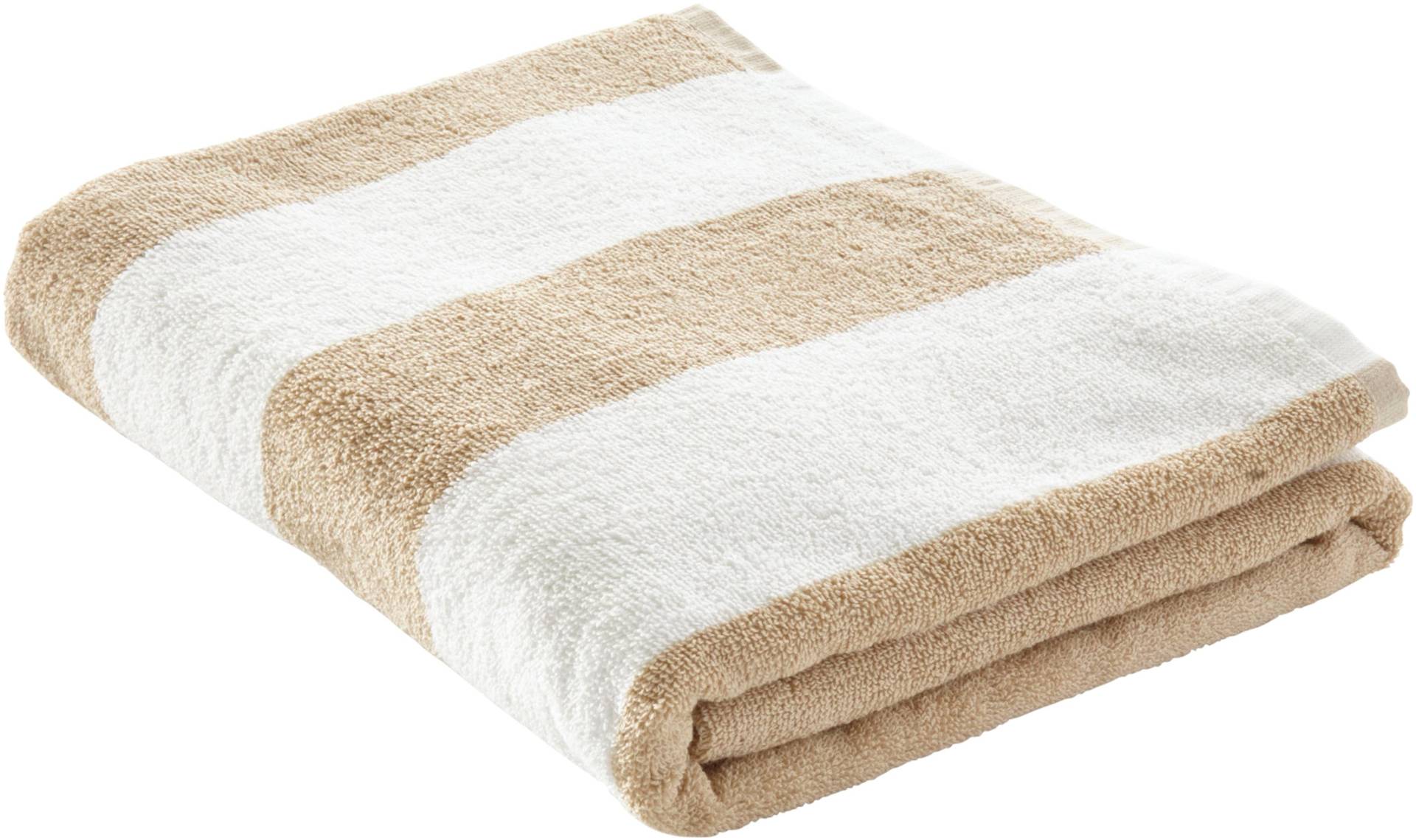 LeGer Home by Lena Gercke Strandtuch "Lija, Strandhandtuch 100x180cm" Handtuch mit modernen Streifen aus 100% Baumwolle von Leger Home By Lena Gercke