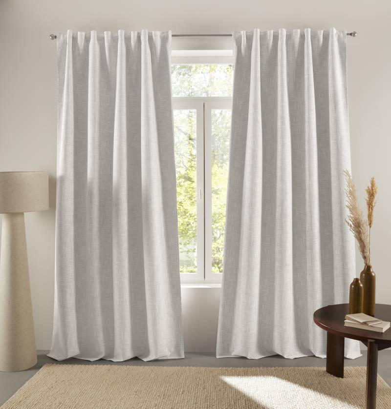 LeGer Home by Lena Gercke Verdunkelungsvorhang "Marusha" Multifunktionsband 1 Stk. tlg. Verdunkelnder Vorhang, blickdicht, Leinenoptik, robuste Haptik, Thermo von Leger Home By Lena Gercke