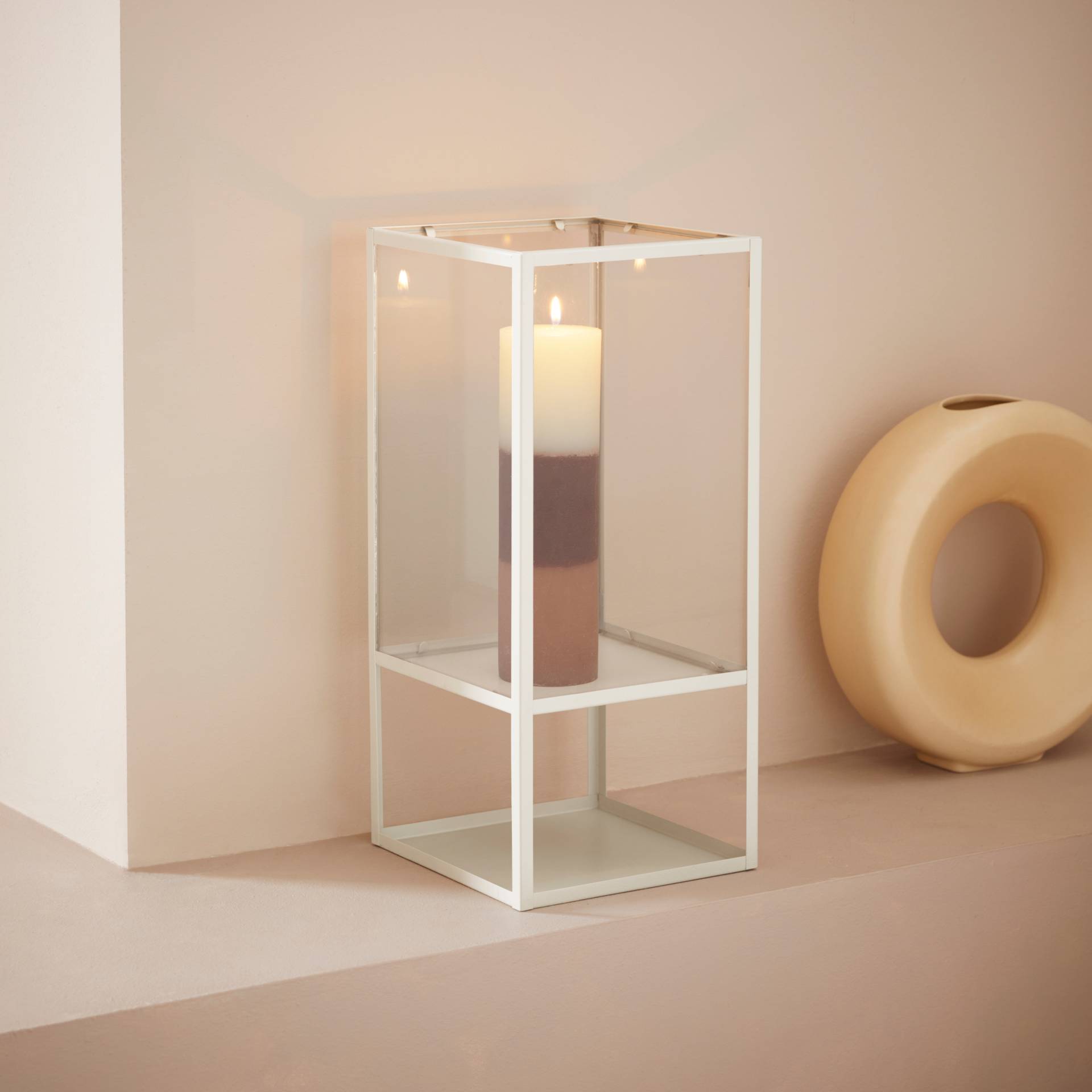 LeGer Home by Lena Gercke Windlicht "Zhara" aus Metall und Glas von Leger Home By Lena Gercke