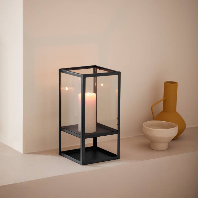 LeGer Home by Lena Gercke Windlicht "Zhara" aus Metall und Glas von Leger Home By Lena Gercke
