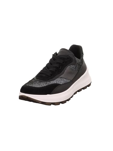 Legero Damen Sneaker T4-Run Frauen Schnürschuhe,Schnürer,Halbschuhe,Straßenschuhe,Business,Freizeit Weite: Normal, SCHWARZ (SCHWARZ) (200), 39 EU von Legero