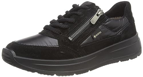 Legero Damen Sprinter Sneaker, SCHWARZ (SCHWARZ) 0200, 37.5 EU Schmal von Legero