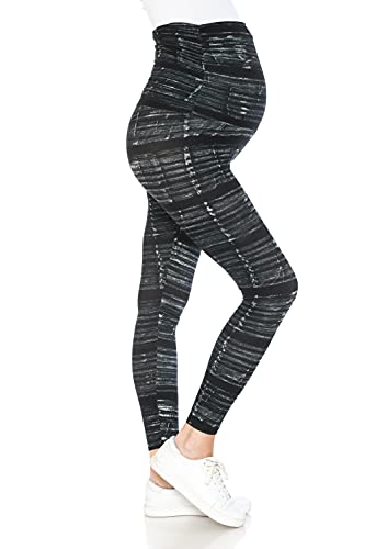 Leggings Depot Damen Beliebte Schwangerschafts-Leggings über dem Bauch dehnbar Schwangerschaftshose, True Ebenholz, X-Groß von Leggings Depot