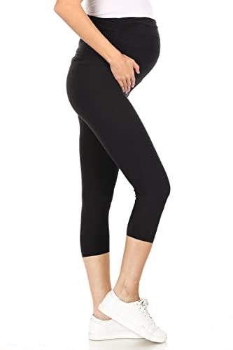 Leggings Depot Damen Umstands-Leggings - Schwarz - Groß von Leggings Depot