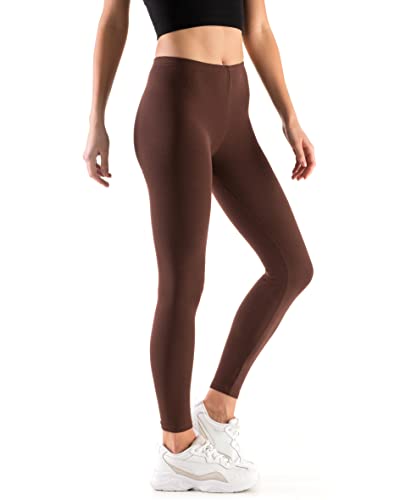 Leggins Empire Damen Leggings aus Baumwolle mit Fleecefutter Lange Winterleggings für Damen Undurchsichtig Warme Opak Gamaschen Leggings mit Fleece Innen Übergrößen 36-56 EU von Leggings Empire