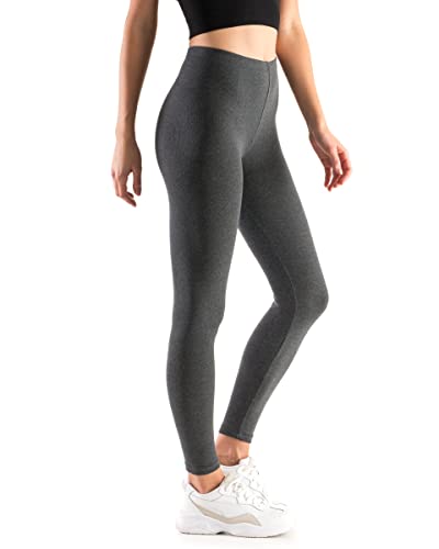 Leggins Empire Damen Leggings aus Baumwolle mit Fleecefutter Lange Winterleggings für Damen Undurchsichtig Warme Opak Gamaschen Leggings mit Fleece Innen Übergrößen 36-56 EU von Leggings Empire