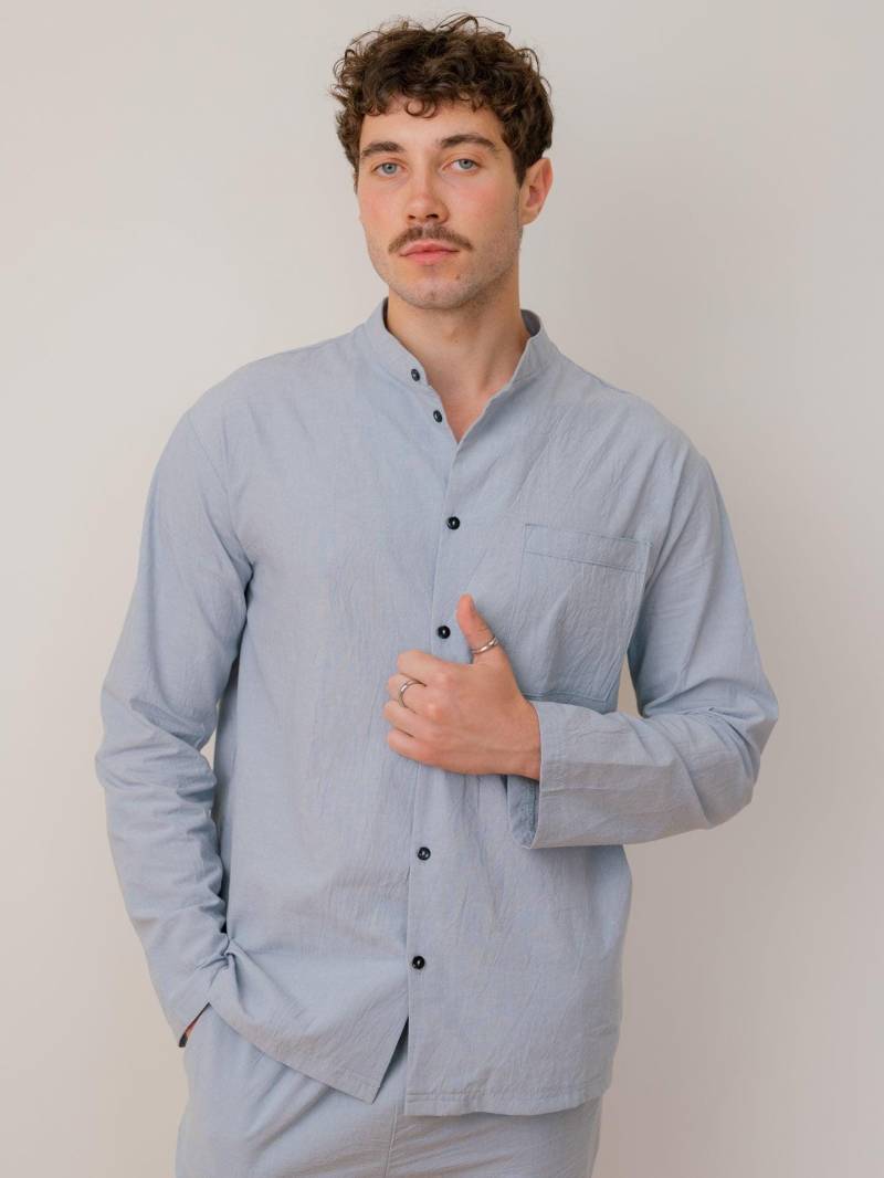 Herren-Baumwoll-Pyjama-Set Aus Nachhaltiger Bio-Baumwolle, Trauzeugen-Hose Und Hemd, Trauzeugen-Pj-Set, Trauzeuge-Geschenk von LegloHome