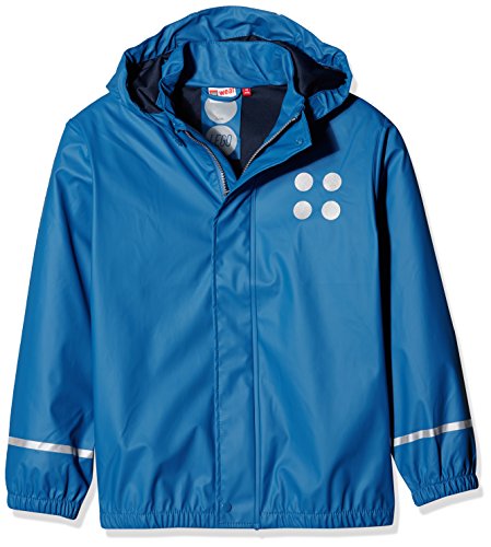 LEGO Wear Jungen Jonathan 101-RAIN Jacket Regenjacke, Blau (Blue 556), 104 von LEGO