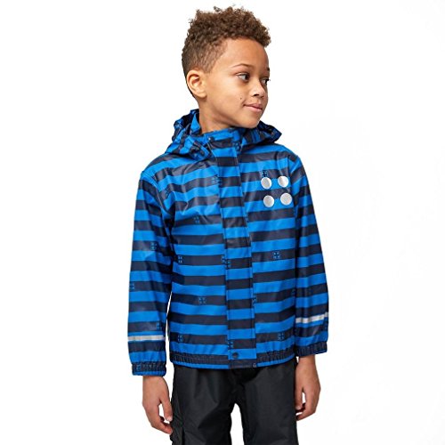 LEGO Wear Jungen Jonathan 102-RAIN Jacket Regenjacke, Blau (Dark Navy 589), 128 von Kabooki