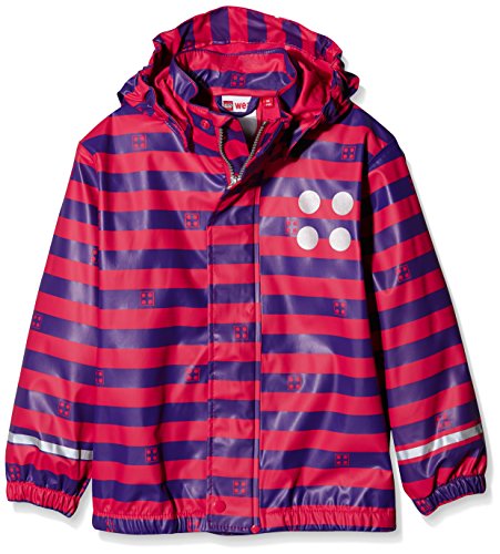 Lego Wear Mädchen JAMAICA 102 - Regenjacke,Mehrfarbig (Red 364),140 von LEGO