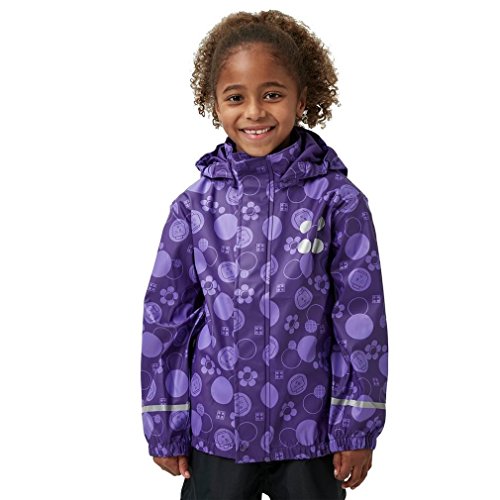 LEGO Wear Mädchen Jamaica 103-RAIN Jacket Regenjacke, Türkis (Dark Purple 690), 104 von LEGO