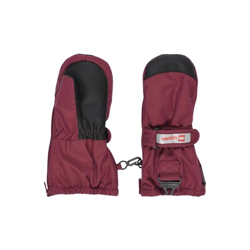 Lego Wear Unisex Baby Lwaripo - Lego Tec Play Winter Handschuhe, Bordeaux, 80 EU von Kabooki