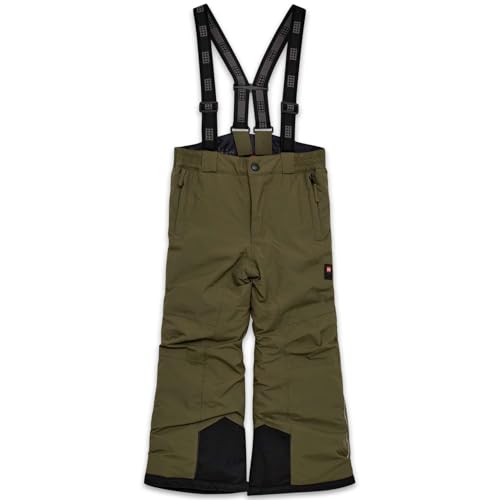 Kabooki Unisex LWPOWAI 708-LEGO Tec Skihose Play Schneehose, Dunkle Khaki, 122 von Kabooki