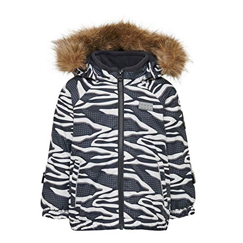 LEGO Wear Baby - Mädchen duplo Tec Play LWJESSICA 705 - Skijacke/Winterjacke Jacke,per Pack Grau (Dark Grey 965),98 (Herstellergröße:98) von LEGO