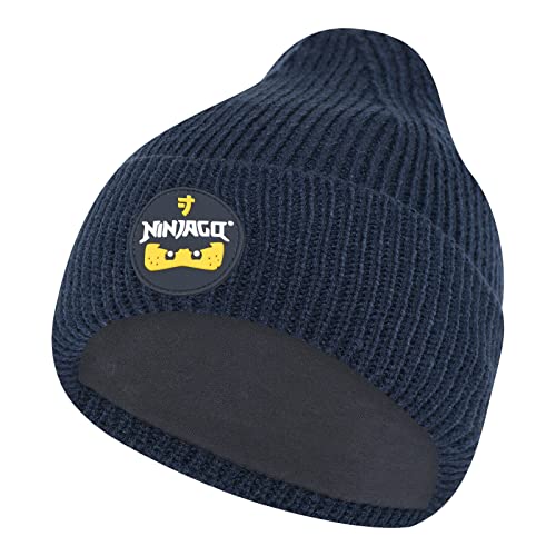 Lego Wear Jungen Lego Wear Ninjago drenge vinterhat Lwasmus 706 Beanie M tze, Dunkle Navy, 50/52 EU von LEGO