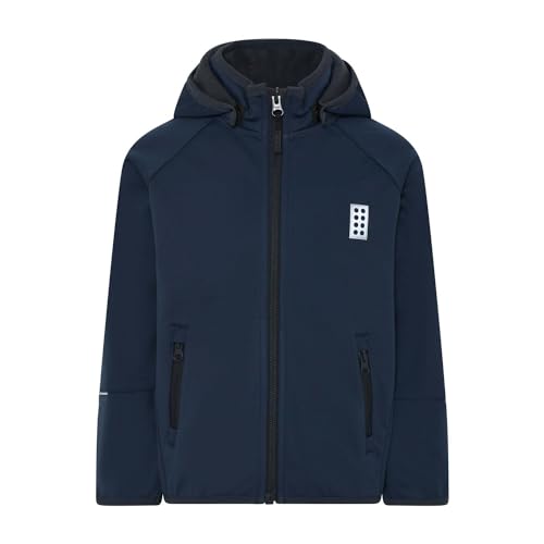 Lego Wear Jungen Lego Wear drenge softshell jakke vandafvisende vindtæt åndbar Jacke, Navy W. Grau, 128 EU von Kabooki