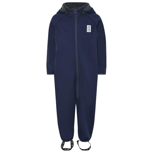 Lego Wear Unisex Lego Wear Jungen Unisex Softshellanzug Overall 8.000 Wassersäule Atmungsaktiv Lwserles 763 Schneeanzug, 590b, 128 EU von LEGO