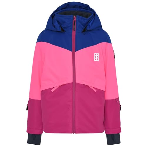 LEGO Wear Unisex Wear Mädchen Skijacke Winterjacke 5.000 Wassersäule Atmungsaktiv Lwjested 708 Regenjacke, 472, 104 EU von LEGO