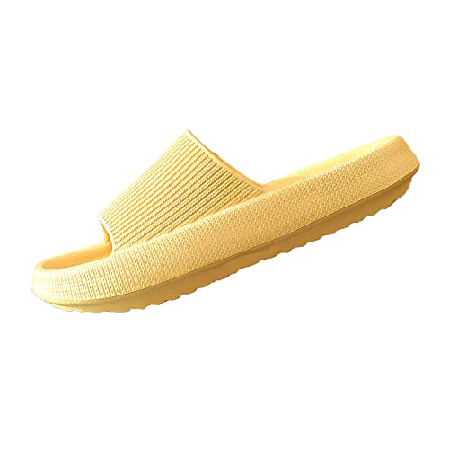 Legou 4 cm dicke Hausschuhe unten Damen Sommer Haushalt Hausschuhe Outdoor Schuhe Weiche Unterseite, Gelb 4 0 cm, 38 2/3 EU von Legou