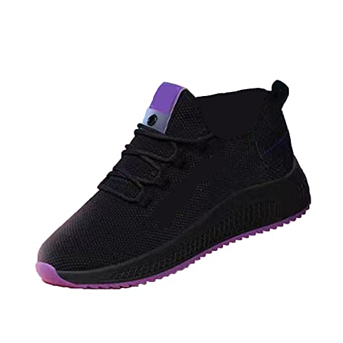 Legou Damen Schuhe Sommer Mesh Atmungsaktiv Freizeit Sneakers, violett, 39 1/3 EU von Legou
