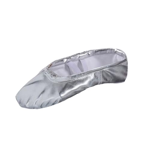 Legou Damen Tanzschuhe Weiche Sohle Yoga Praxis Schuhe Ballettschuhe, silber, 39.5 EU von Legou